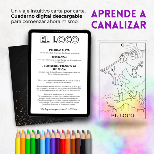 TAROT RIDER INTUITIVO - Arcanos para Colorear