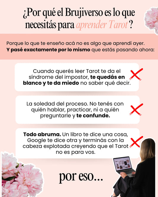 Formación de Tarot | De 0 a Tarotista Experta en el Brujiverso