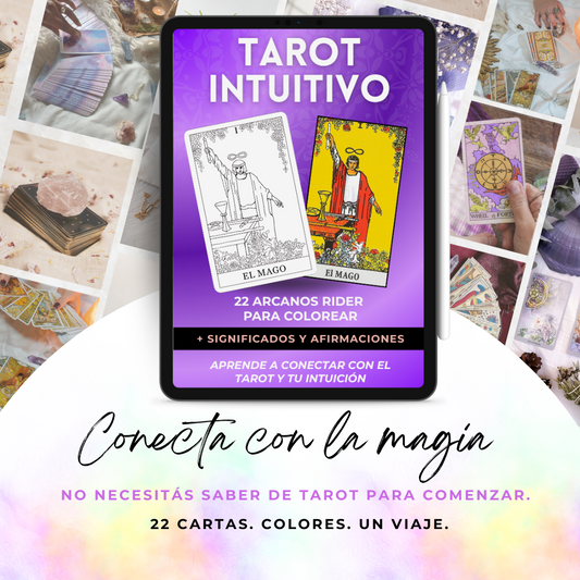 TAROT RIDER INTUITIVO - Arcanos para Colorear