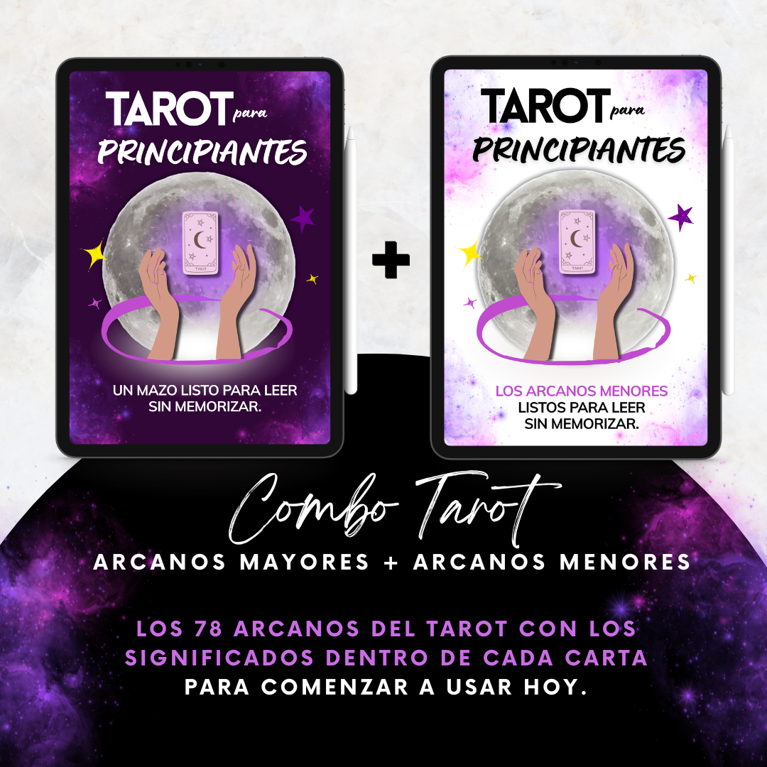 COMBO TAROT | Arcanos Mayores y Menores con Significados + Bonos regalo 🎁